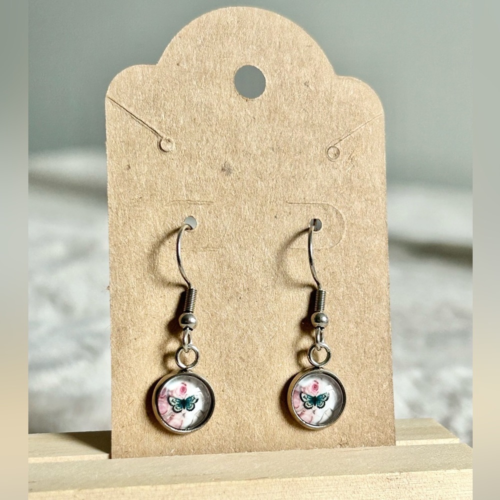 2 for $14 Handmade Butterfly Fishhook Earrings